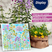 Load image into Gallery viewer, Faber-Castell Watercolor Paint by Number Farmhouse Floral - DIY Number Painting on Canvas Kit for Adults