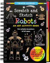 Load image into Gallery viewer, Scratch and Sketch - Robots: An Art Activity Book