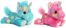 Load image into Gallery viewer, Aurora Bundle of 3: Blueberry Ripple &amp; Jellyroll Unicorns &amp; Tutti Frutti Pegasus &amp; Drawstring Bag