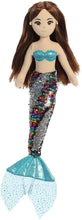 Load image into Gallery viewer, Aurora 18" Sequin Sea Sparkles Plush Mermaids, Set of 2: Isla and Miya, with Drawstring Bag