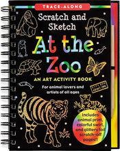 Load image into Gallery viewer, Scratch and Sketch - At the Zoo: An Art Activity Book