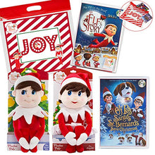 Load image into Gallery viewer, Elf on the Shelf Girl &amp; Boy Plushee Pal Light, Elf Story &amp; Santa's St. Bernards Save Christmas DVDs