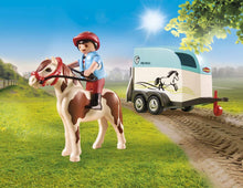 Load image into Gallery viewer, PLAYMOBIL Car with Pony Trailer