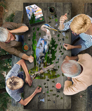 Load image into Gallery viewer, Madd Capp I AM BLUE HERON Animal-Shaped Jigsaw Puzzle, 300 Pieces