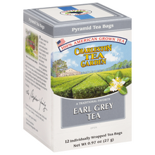 Load image into Gallery viewer, Charleston Tea Garden Earl Grey Tea Individually Wrapped Pyramids 12 Counts