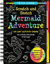 Load image into Gallery viewer, Mermaid Adventure Scratch and Sketch: An Art Activity Book for Artistic Mermaids of All Ages Hardcover-Spiral