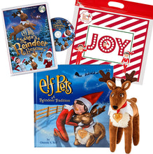 Load image into Gallery viewer, The Elf on the Shelf Elf Pets Reindeer Set: A Reindeer Tradition, Santa's Reindeer Rescue DVD &amp; Joy Bag