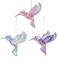 Load image into Gallery viewer, Kurt Adler Iridescent Hummingbird Ornaments with Hangers Set of 9