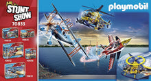 Load image into Gallery viewer, Playmobil Air Stunt Show Helicopter with Film Crew