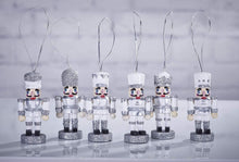 Load image into Gallery viewer, Robin Reed English Holiday Christmas Crackers, Pack of 6 x 12" - Silver Nutcracker