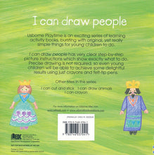 Load image into Gallery viewer, Usborne Playtime I Can Draw People Paperback Book