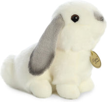 Load image into Gallery viewer, Aurora Miyoni Plush - Lop Eared Rabbit with Grey Ears, 8"