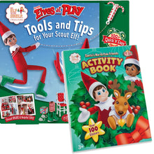Load image into Gallery viewer, Elf on The Shelf Activity Bundle: Scout Elves at Play Tools and Tips Kit, and Santa's North Pole Friends Activity Book
