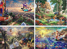 Load image into Gallery viewer, Ceaco The Disney Puzzles: Aladdin, Winnie the Pooh, Beauty &amp; the Beast, The Little Mermaid (4) 500-P