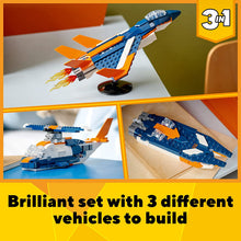 Load image into Gallery viewer, LEGO Creator 3in1 Supersonic-Jet Building Kit