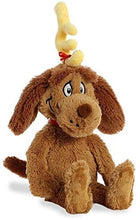 Load image into Gallery viewer, Aurora World Plush Bundle of 2, 18" Grinch Santa, &amp; 18" Max with Antler and Cotton Bag