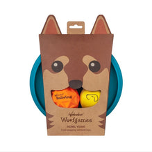 Load image into Gallery viewer, Waboba Woofpack Pet Dog Toys Set of 3 - Interactive Boredom Relief -  Rubber Flying Disk &amp; Dog Balls, Throw &amp; Fetch