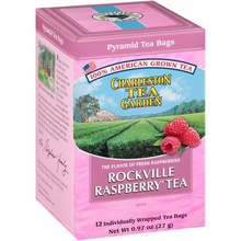 Load image into Gallery viewer, Charleston Tea Garden Rockville Raspberry Pyramid Teabags, 12 Count