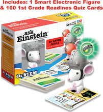 Load image into Gallery viewer, Dr. STEM Toys Ask Einstein Electronic Flash Cards - 1st Grade Skills - Set Includes One Hundred Flashcards and Electronic Interactive Mouse