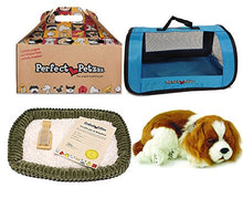 Load image into Gallery viewer, Perfect Petzzz Breathing Cavalier King Charles Plush with Blue Tote