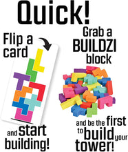 Load image into Gallery viewer, BUILDZI by TENZI - The Fast Stacking Building Block Game for The Whole Family - 2 to 4 Players Ages 6 to 96 - Plus Fun Party Games for up to 8 Players