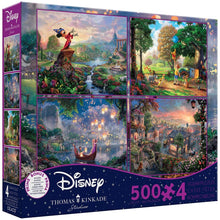 Load image into Gallery viewer, Kinkade Fantasia, Lady &amp; The Tramp, Winnie The Pooh, Tangled Disney Collection Jigsaw Puzzle 2000 Pc