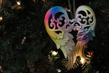 Load image into Gallery viewer, Kurt Adler Fantastical Christmas Ornament Set of 5: 2 Unicorns and 3 Shimmering Wings, with Hangers