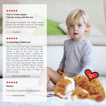 Load image into Gallery viewer, Perfect Petzzz Original Orange Tabby Lifelike Breathing Stuffed Toy Cat Plush