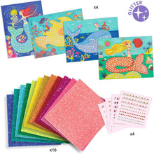 Load image into Gallery viewer, DJECO The Mermaid’s Song Sticker and Jewel Mosaic Craft Kit