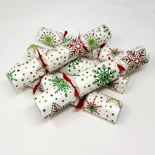 Load image into Gallery viewer, Robin Reed English Holiday Christmas Crackers, Pack of 12 - 10" Multi Glitter Snowflake