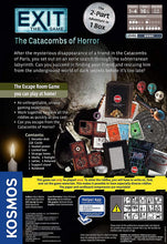 Load image into Gallery viewer, Thames &amp; Kosmos Exit: The Game Set of 3: The Catacombs of Horror, The Cemetery of The Knight, and The Gate Between Worlds with Myriads Drawstring Bag