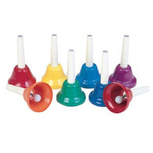 Load image into Gallery viewer, Rhythm Band KidsPlay 8-note Handbell Set