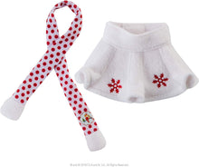 Load image into Gallery viewer, The Elf on the Shelf Claus Couture Snowflake Skirt &amp; Scarf - ELF NOT INCLUDED