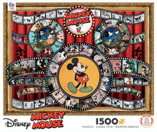 Load image into Gallery viewer, Ceaco Disney Mickey Mouse Movie Reel Jigsaw Puzzle, 1500 Pieces