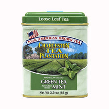 Load image into Gallery viewer, Charleston Tea Plantation Loose Leaf Green Tea Set - Green Tea, and Green Mint Tea in 2.3oz Tins