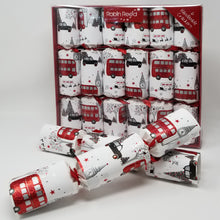 Load image into Gallery viewer, Robin Reed English Holiday Christmas Crackers, Pack of 6 x 12" - London  Christmas Sights