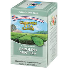 Load image into Gallery viewer, Charleston Tea Garden Carolina Mint Tea Pyramid Teabags, 12 Count