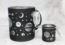 Load image into Gallery viewer, Glass Mug and Storage Jar Set: Black Galaxy
