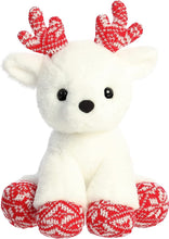 Load image into Gallery viewer, Aurora Plush - Merry Reindeer - 11" White