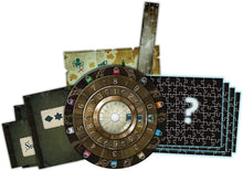 Load image into Gallery viewer, EXIT: The Game Set of 3: The Sacred Temple, The Deserted Lighthouse, The Gate Between Worlds with Myriads Drawstring Bag