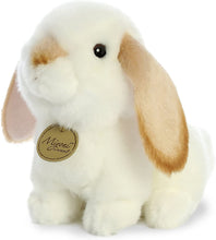 Load image into Gallery viewer, Aurora Plush - Miyoni - 8" Lop Eared Rabbit with Tan Ears, White and Tan Stuffed Animal