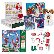 Load image into Gallery viewer, Elf on the Shelf Set: Light Tone Boy Elf, Totally Tubular, St. Bernard,St. Bernards DVD &amp; SEAP Kit