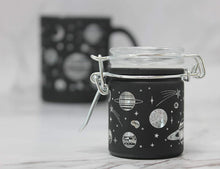 Load image into Gallery viewer, Glass Mug and Storage Jar Set: Black Galaxy