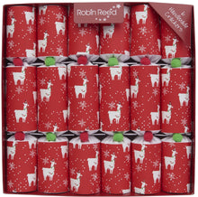Load image into Gallery viewer, Robin Reed English Holiday Fun Llama Christmas Crackers, Set of 6 (12")