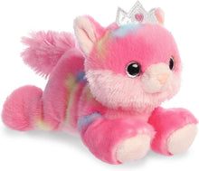 Load image into Gallery viewer, Aurora - Bright Fancies Set of 2 Plush - 7" Princess Tutti Puppy and 7" Princess Frutti Kitty, with Myriads Drawstring Bag