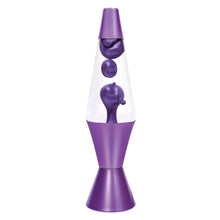 Load image into Gallery viewer, Schylling 14.5" Lava Lamp Metallic Purple and Clear with Matching Aluminum Base