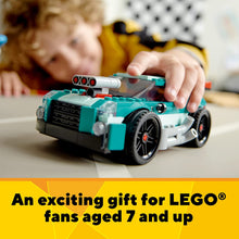Load image into Gallery viewer, LEGO Creator 3in1 Street Racer Building Kit Featuring a Muscle Car, Hot Rod Car Toy and Race Car