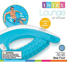Load image into Gallery viewer, Intex Sit 'N Float Inflatable Lounges Gift Set Bundle - 2 Pack, 60" X 39" with Myriads' Drawstring Bag