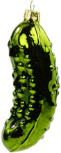 Load image into Gallery viewer, Kurt Adler Traditional Hand Blown Glass Pickle Shaped Ornaments, Set of 2