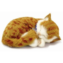 Load image into Gallery viewer, Perfect Petzzz Orange Tabby Soft Toy with Pink Tote For Plush Breathing Pet